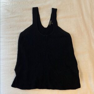 Lucky Brand Black Ribbed Tank Top